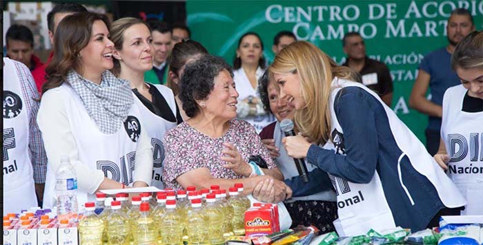 Angélica Rivera anuncia donación de 100 casas para afectados por sismo