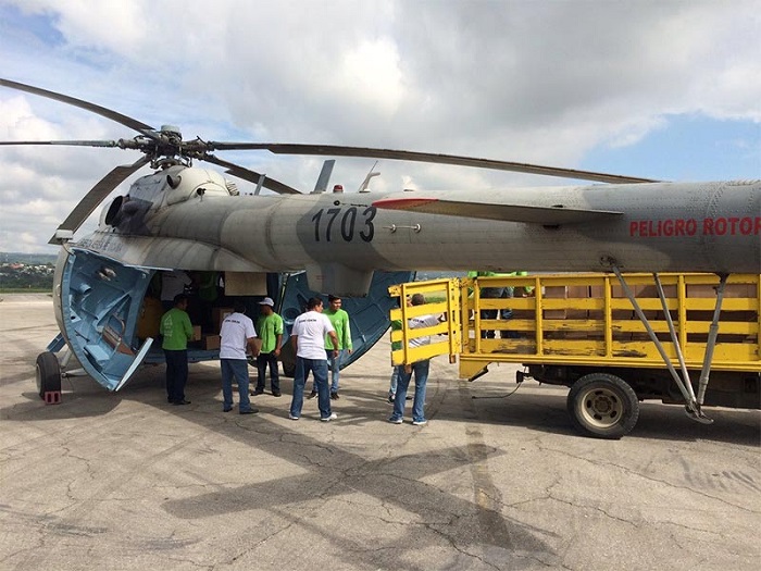 Se desploma helicóptero de la Sedena con ayuda humanitaria