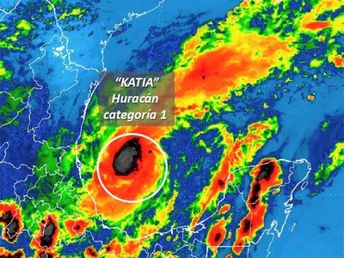 Frente frío 2 y temperatura del mar aumentan poder de ‘Katia’