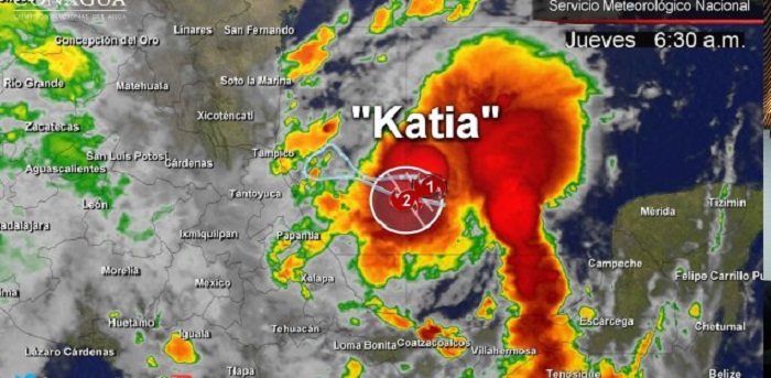 Katia ya es huracán categoría 1