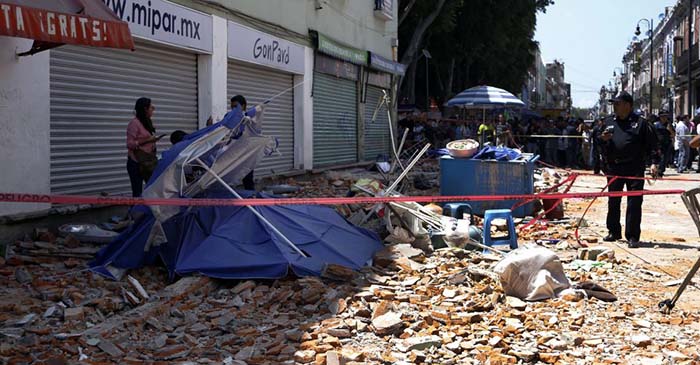 Sismo de magnitud 7.1 deja 58 muertos en CDMX, Morelos, Puebla y Estado de México