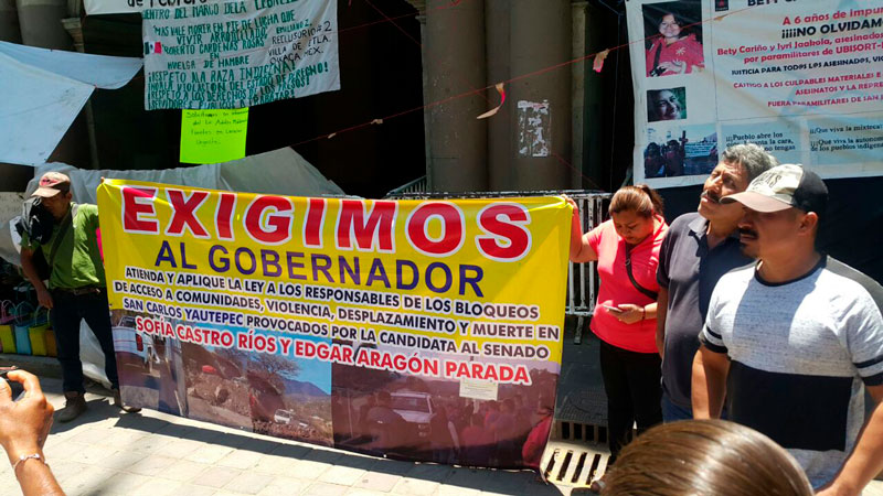 Violencia, desplazamientos y bloqueos en Yautepec son auspiciados por Sofía Castro, acusan autoridades
