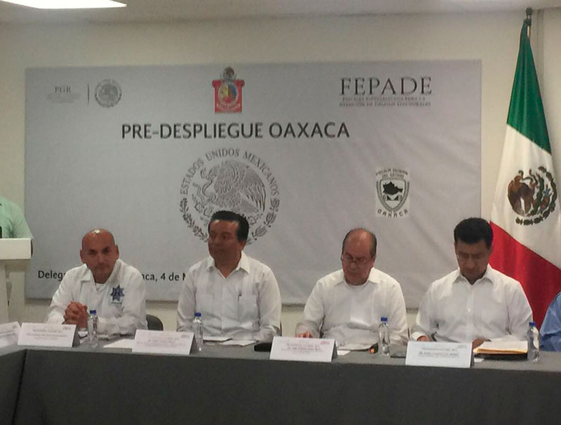 Coordinado por la FEPADE, inició en Oaxaca Predespliegue operativo