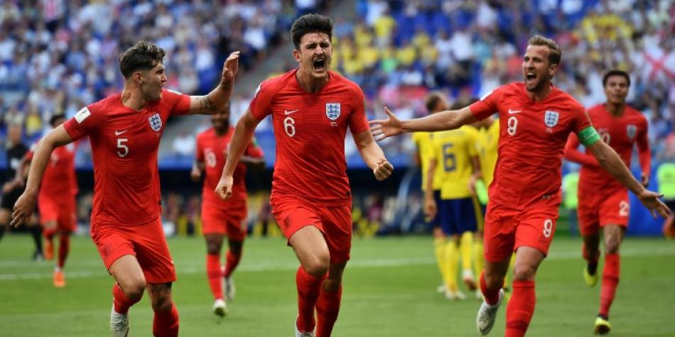 Inglaterra ya derrota a Suecia en medio tiempo de semifinales en Rusia