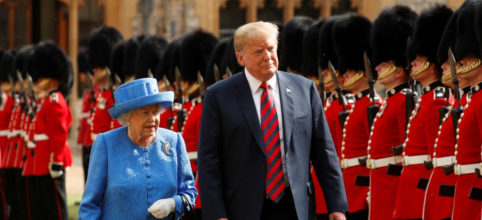 Donald y Melania Trump se reúnen con la reina Isabel II en el castillo de Windsor