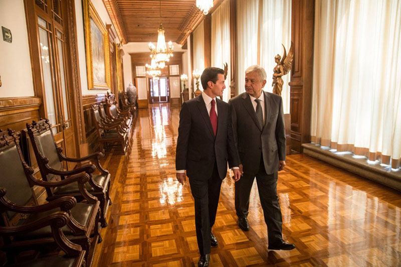López Obrador y Peña Nieto inician la transición con el TLC en el horizonte