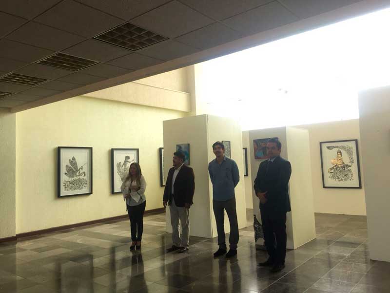 Inauguran en el congreso local exposición pictórica “Divina Naturaleza” de Alexis Escobar