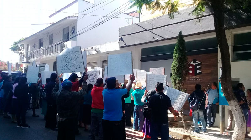 Exigen validación de elecciones en comunidad de los Mixes Oaxaca
