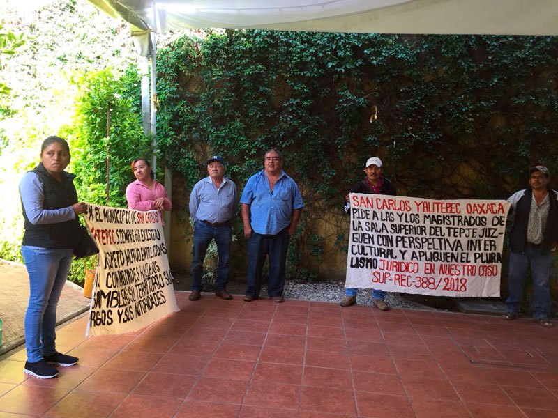 Persiste conflicto en San Carlos Yautepec; protegido de Sofía Castro pide su reconocimiento como Edil