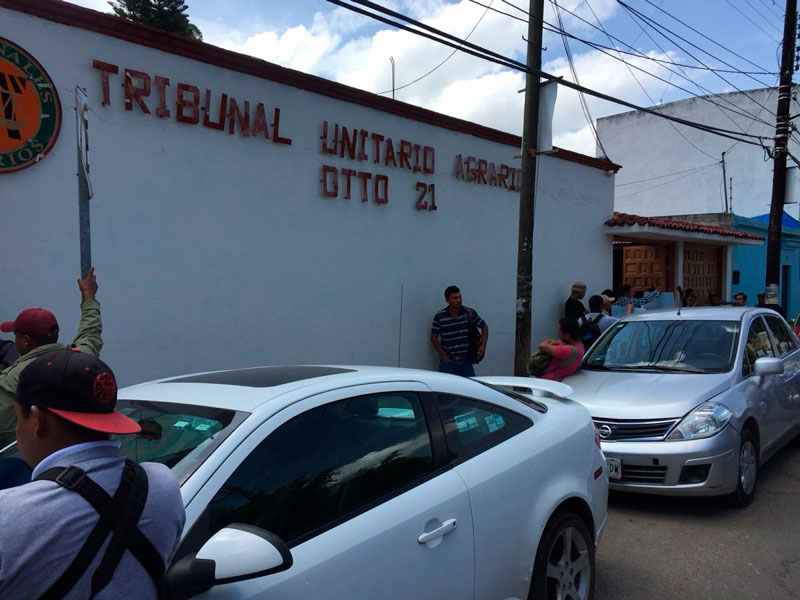 Denuncian comuneros Mixtepec, lentitud del Tribunal Unitario Agrario en seguimiento de conflictos agrarios