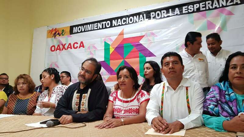 Anuncia René Bejarano en Oaxaca asamblea de líderes de MNE