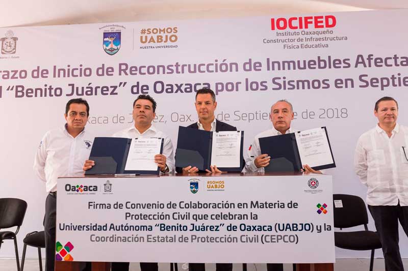 Invierte Gobierno de Oaxaca más de 215 MDP en reconstrucción de inmuebles de la UABJO