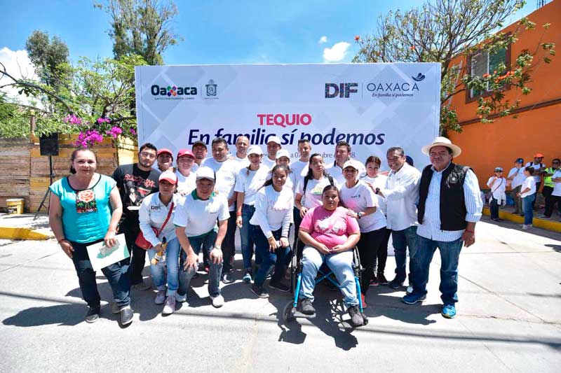 Realiza Gobierno del Estado “Tequio por Oaxaca” en Santa Lucía del Camino