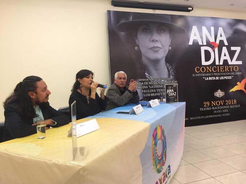 Ana Díaz celebrará con concierto sus 25 años de trayectoria
