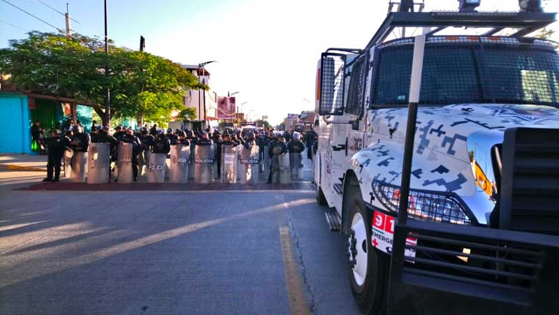 Congreso de Oaxaca y CCCO, un búnker para el 2o Informe de Gobierno