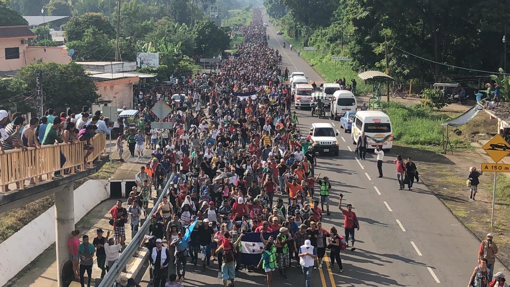 Han ingresado al país 7 mil migrantes centroamericanos en cuatro caravanas: Policía Federal