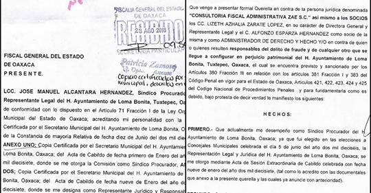 Aspirante a tesorero del congreso de Oaxaca, denunciado por fraude millonario en Loma Bonita