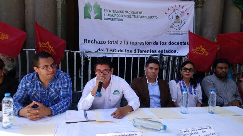 Se suman organizaciones  de Oaxaca a solidaridad  con Telebachilleratos de Chiapas