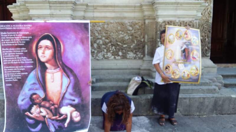 Inician misioneras apostolicas en Oaxaca la Cuaresma con protesta