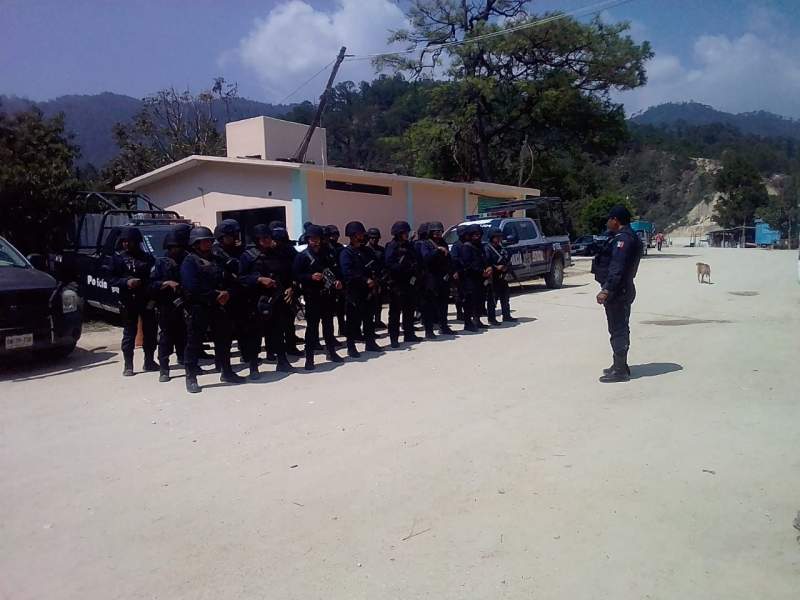 Activo Operativo de seguridad en los municipios de Santa Catarina Juquila y Santiago Yaitepec
