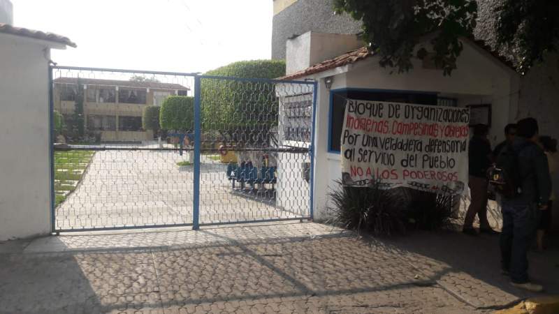 Bloque de organizaciones protesta en instalaciones de la DDHPO