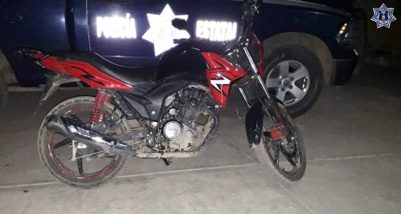 Recupera Policía Estatal motocicleta con reporte de robo