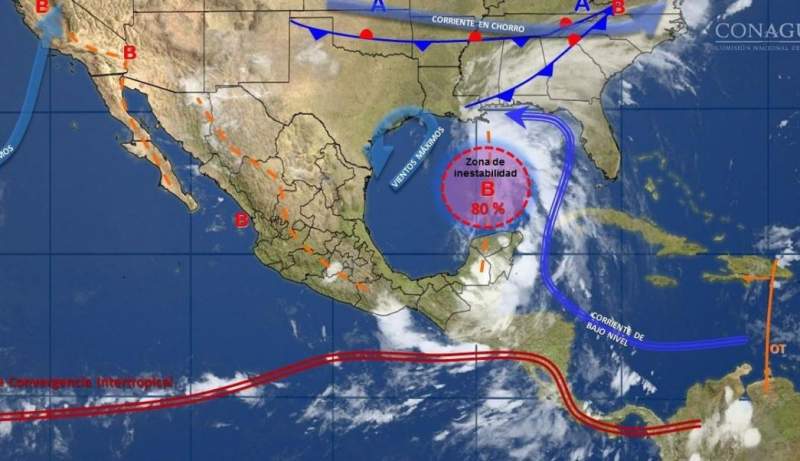 Lluvias muy fuertes se pronostican hoy para Sonora, Chihuahua, Estado de México, Hidalgo, Puebla y Oaxaca