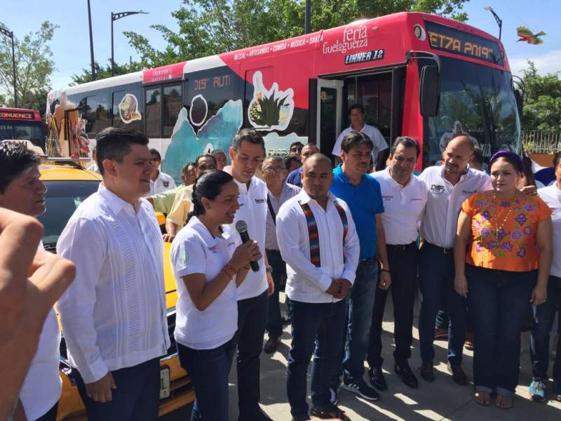 Ofrece Oaxaca transporte gratuito para actividades de la Guelaguetza 2019