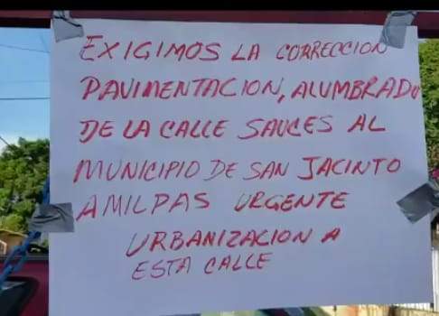Abandona Yolanda Santos necesidades prioritarias en San Jacinto Amilpas