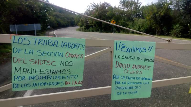 Por protesta cierran sitios arqueológicos de Oaxaca