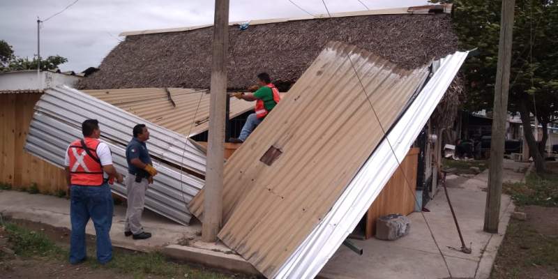 Vientos generados por el FF 41 provoca daños en Oaxaca: CEPCO