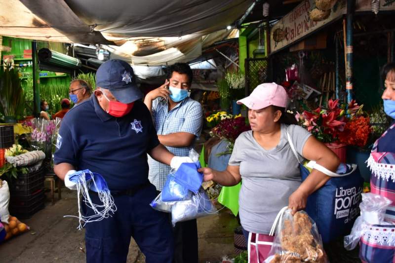 Sanitizan la Central de Abasto en Oaxaca