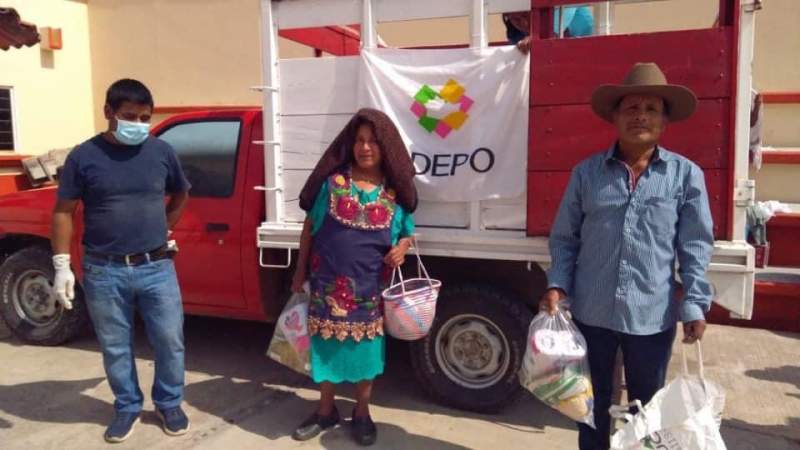 Entrega CDEPO alimentos básicos a bajo costo en San Dionisio Ocotepec