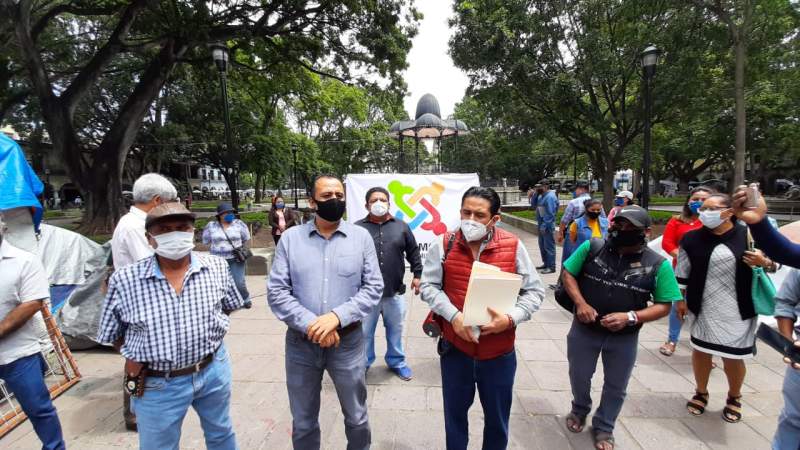 Protestan autoridades municipales en Oaxaca