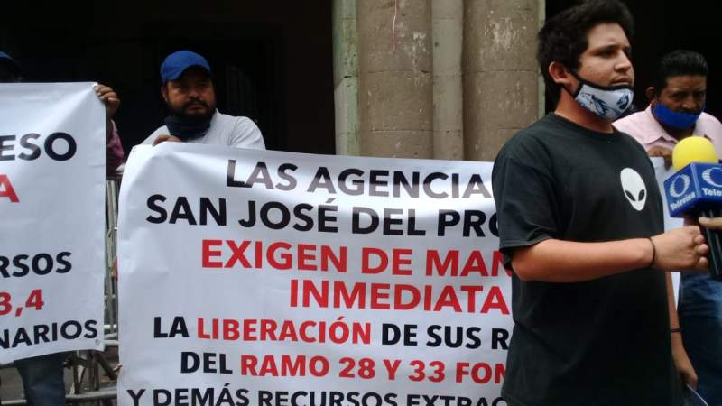 Agentes de San José del Progreso amenazan con tomar mina y vialidades