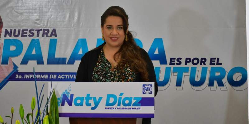 Diputada del PAN Naty Díaz, rinde su segundo informe legislativo