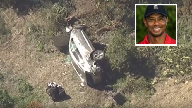 Tiger Woods, operado de urgencia tras sufrir un accidente de tráfico en Los Ángeles