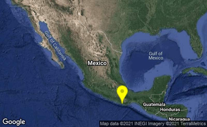 Se registra sismo de 4.9 en Puerto Escondido, Oaxaca