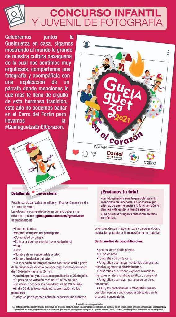 Invita Daniel Gutiérrez a participar en concurso #GuelaguetzaEnElCorazón