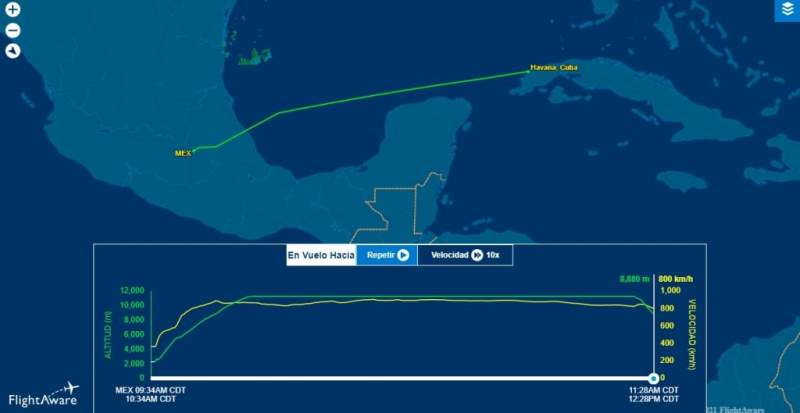 México envía a Cuba un avión de transporte y apoyo en desastres de la Fuerza Aérea