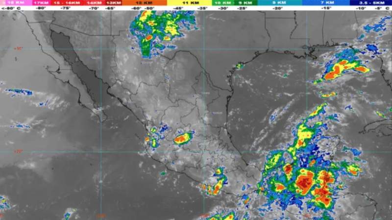 Clima en México: Se pronostican lluvias puntuales en Chiapas, Tabasco, Campeche y Yucatán