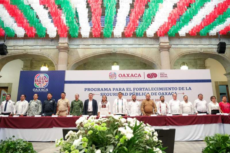 Presenta Gobierno del Estado programa para el Fortalecimiento de la Seguridad Pública de Oaxaca